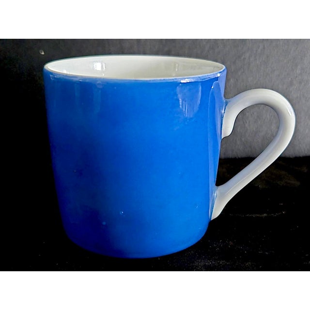 Vintage Otagiri Espresso Cups and Saucers in Contemporary Frost Blue, 4 Pieces For Sale In Miami - Image 6 of 12