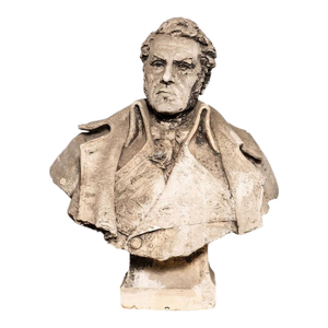Antique French Military/Gentleman Bust