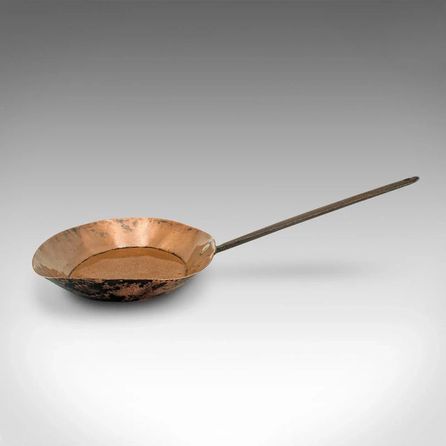 1750s Georgian Antique Fireside Warming Pan, English, Copper, Decorative For Sale - Image 4 of 9