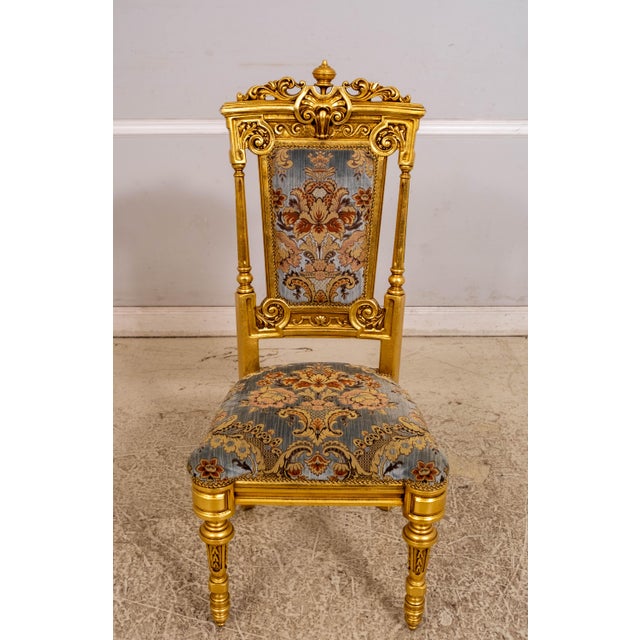 Excellent Original Finish & Condition Few Minor Rubs & Light Gold Leaf Loss Minor Touch Up To End Of Arms