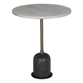 Shantu Side Table with Stone Top For Sale