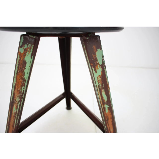 Wood Mid-Century Wooden Stool, 1950s For Sale - Image 7 of 9