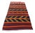 1960s Vintage Turkish Rustic Style Southwestern Striped Design Ikat Kilim Rug For Sale