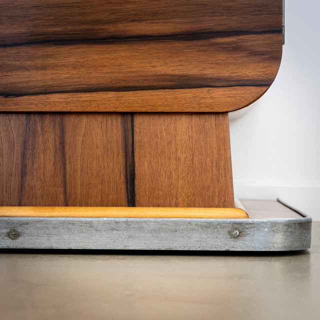 Brown Mid-20th Century Italian Art Deco Sideboard, Italy For Sale - Image 8 of 11