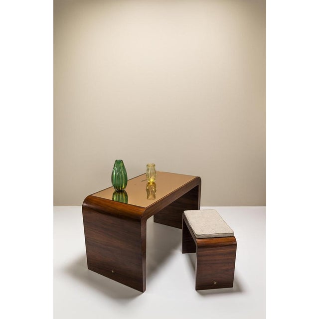 Desk and Stool by Gio Ponti for Fontana Arte, Italy, 1938, Set of 2 For Sale - Image 9 of 18