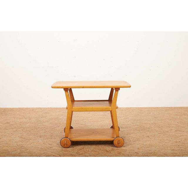 Serving Stand in Elm by Jacob Müller for Wohnhilfe, 1940s For Sale - Image 3 of 10