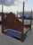 Mid-Century Modern Vintage King Size Four Poster Bedframe For Sale - Image 3 of 10