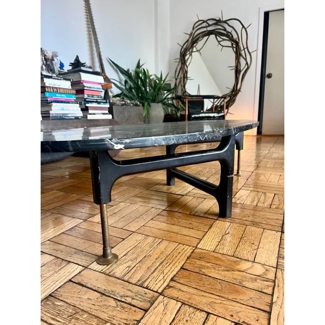 1960s 1960s Marble Table With Articulated Tripod Base For Sale - Image 5 of 10