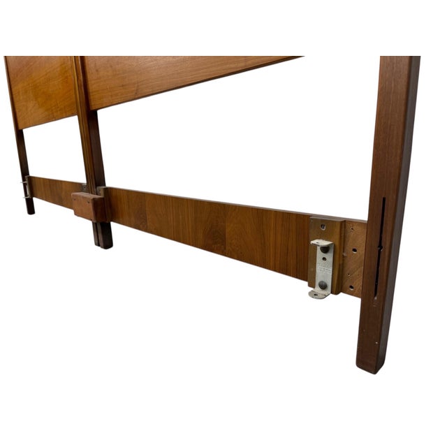 Mid 20th Century Mid-Century Modern Drexel Declaration Walnut King Size Headboard For Sale - Image 5 of 6