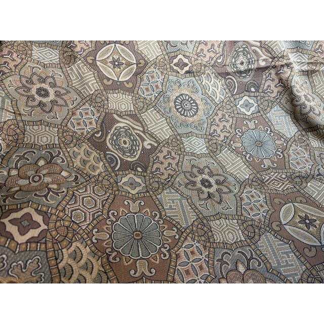 Late 20th Century Clarence House Viscose & Cotton Brocade 1/2 Panel For Sale - Image 5 of 6
