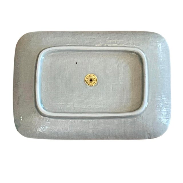 1980s Japanese Blue & White Ceramic Sushi Snack Plates, Made in Japan for Takahashi For Sale - Image 9 of 9