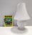Vintage Italian White Murano Glass Table Lamp with Pink Marble Effect, 1970s For Sale - Image 4 of 16