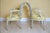 French 19th C. Louis XVI Style Silk Upholstered Painted Fauteuils - Set of 2 For Sale - Image 3 of 15