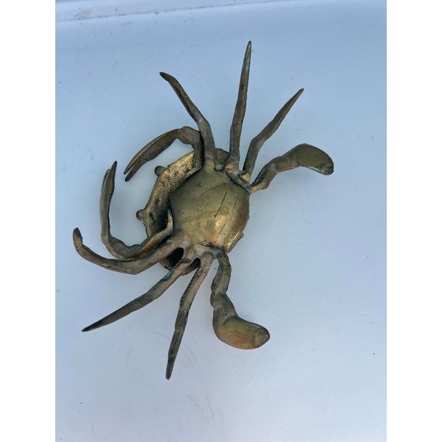 Mid 20th Century Brass Articulate Crab Ashtray Catch All For Sale In West Palm - Image 6 of 6