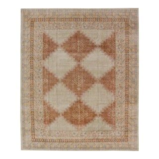 Modern Khotan Design Rug by Keivan Woven Arts With Diamond & Geometric Pattern For Sale
