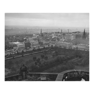 1968 Edinburgh Scotland Princess Street Photograph by Don Ware