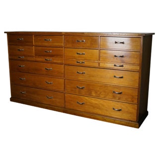 Large Dutch Cherry Apothecary Cabinet, 1950s For Sale