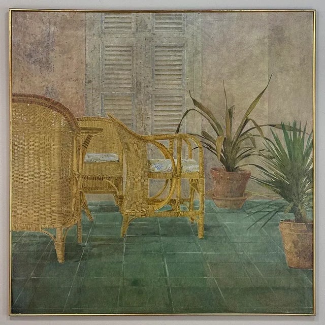 Grand Oil Painting on Canvas by Jaap Schlee (1946-2014) Ca. 1980 For Sale - Image 4 of 14