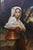 Late 20th Century Italian Girl Drawing Water Oil Painting After William Adolphe Bouguereau For Sale - Image 4 of 12