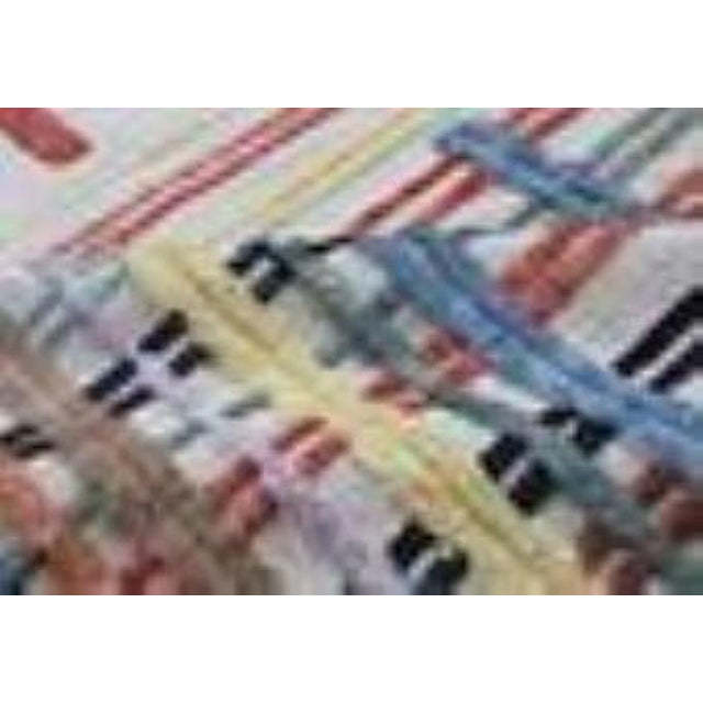 Modern Hand Knotted Borderless Modern Design Wool Rug.08' X 10' For Sale - Image 3 of 3