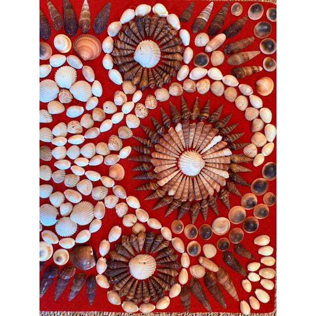 Antique Sailor’s Valentine Shell Panel For Sale - Image 9 of 12