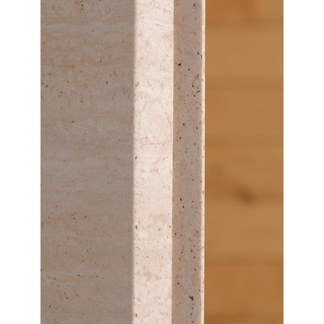 Stone The Vintage Travertine Square 43" Dining Table For Sale - Image 7 of 8