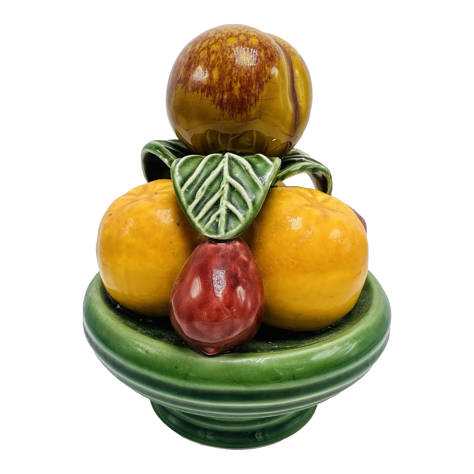 Vintage Ceramic Fruit Topiary | Chairish