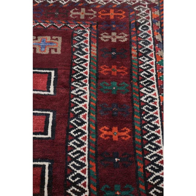 Vintage Middle Eastern Style Hand-Knotted Rug For Sale - Image 5 of 7