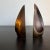 For your consideration, 1950s Ben Seibel Copper Teardrop Flame Bookend Set Copper bookends designed by Ben Seibel for...
