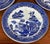 Vintage Blue Willow English Ceramic Divided Dinner Plates - Set of 6 For Sale - Image 4 of 9