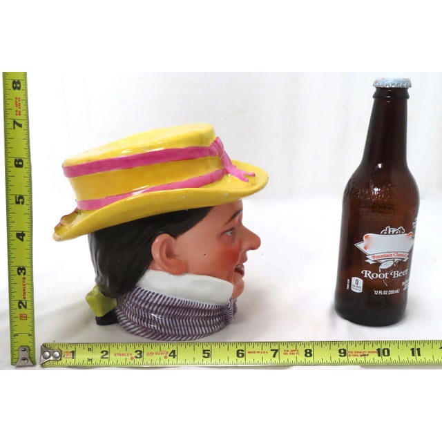 Antique Victorian French Paris Porcelain Figurative Dandy Charactor Humidor - Tobacco Jar For Sale - Image 11 of 13