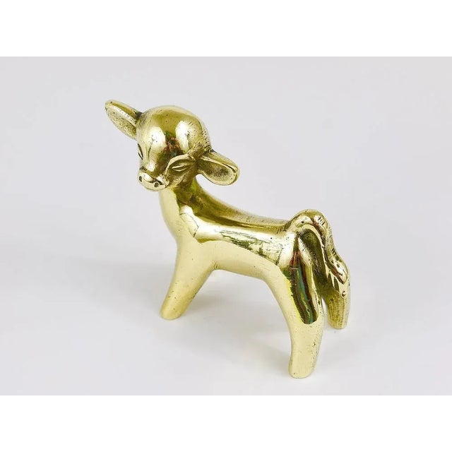 Mid-Century Calf Cow Brass Figurine from Herta Baller, Austria, 1950s For Sale - Image 6 of 10