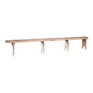 Vintage Rustic Wooden Bench For Sale