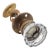 Vintage Fluted Glass Closet Door Knob Set For Sale