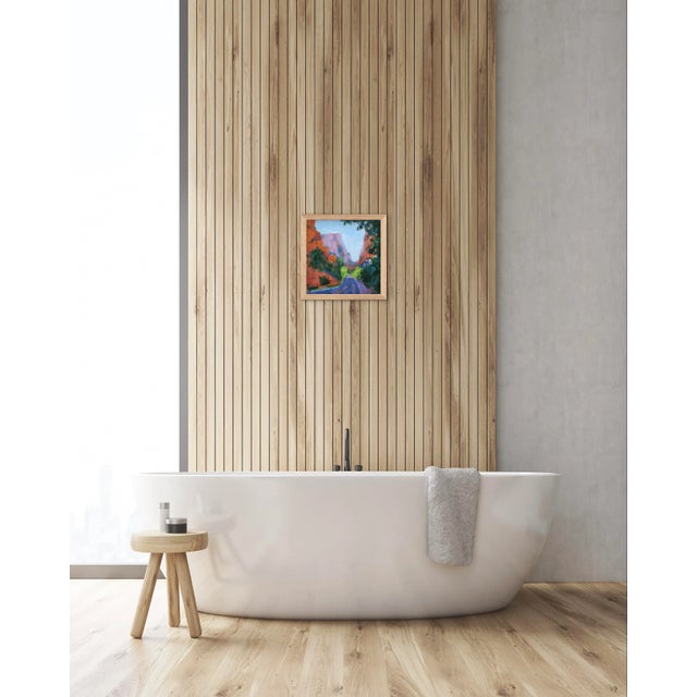 2020s Zion View, Modern Oil Painting Landscape For Sale - Image 5 of 6