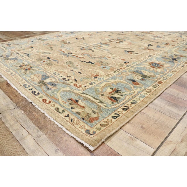Persian Sultanabad Rug - 06'11 X 09'04 For Sale In Dallas - Image 6 of 10