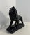 Italian Artist, Art Deco Lion, 1930s, Black Polished Fired Clay For Sale - Image 6 of 11