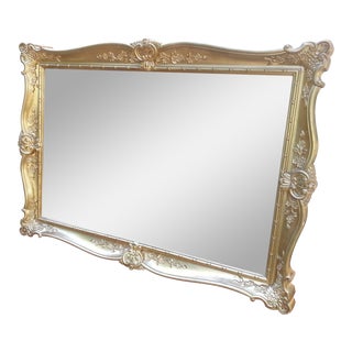 Ornate Gold Framed Mirror For Sale