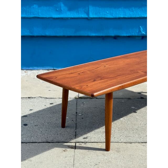 Vintage Kristiansen Thomassen Teak Low Coffee Table For Sale In Los Angeles - Image 6 of 12