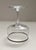 Glass 1970’s Silver Rimmed Champagne Saucers- A Pair For Sale - Image 7 of 10