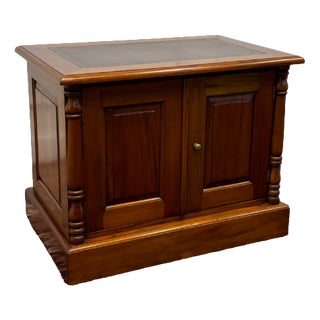 Classic English Office Cabinet Printer Table For Sale