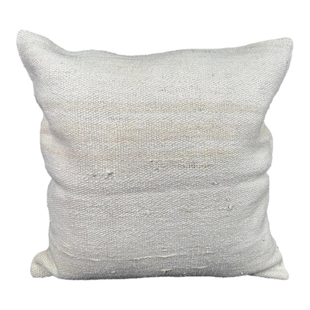 Turkish Hemp Pillow Cushion Natural Beige Pillow Cushion Cover 24x24 For Sale
