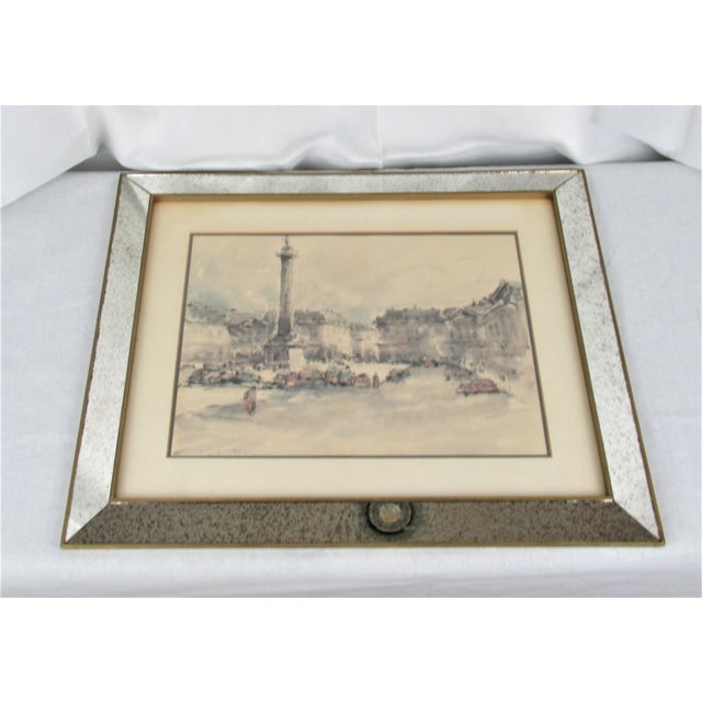 Vintage Mid-Century Spotted Mirror Frames With Italian Prints - a Pair For Sale - Image 11 of 11