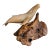 Late 20th Century Hand Carved Whale on Burl Wood For Sale