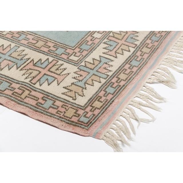 Home Living Tribal Vintage Turkish Rug For Sale - Image 6 of 10