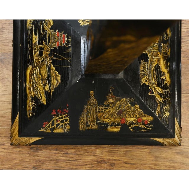 Edwardian Lacquered Chinoiserie Floor Lamp, 1890s For Sale - Image 9 of 12