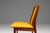 Brown Set of Four 4 Mid-Century Modern Dining Chairs in Walnut & Yellow Felt in the Manner of Edward Wormley, Usa, C. 1960s For Sale - Image 8 of 12
