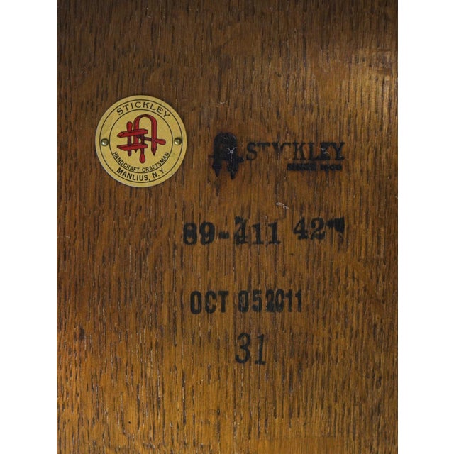 Stickley Round Mission Oak Cocktail Table For Sale - Image 14 of 14