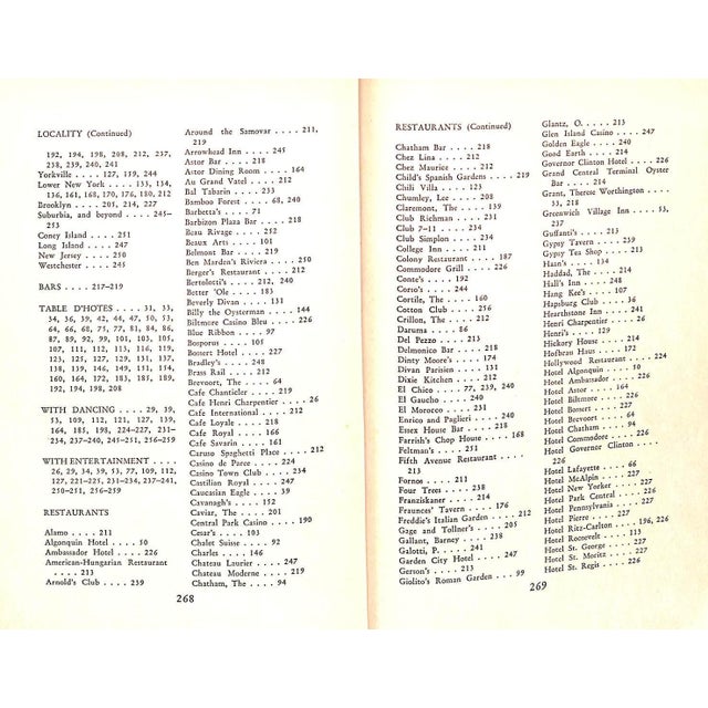 "Dining in New York an Intimate Guide" 1934 James, Rian For Sale - Image 11 of 12