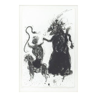 Robert Dandarov Demon Figures Mixed Media, 1985 For Sale